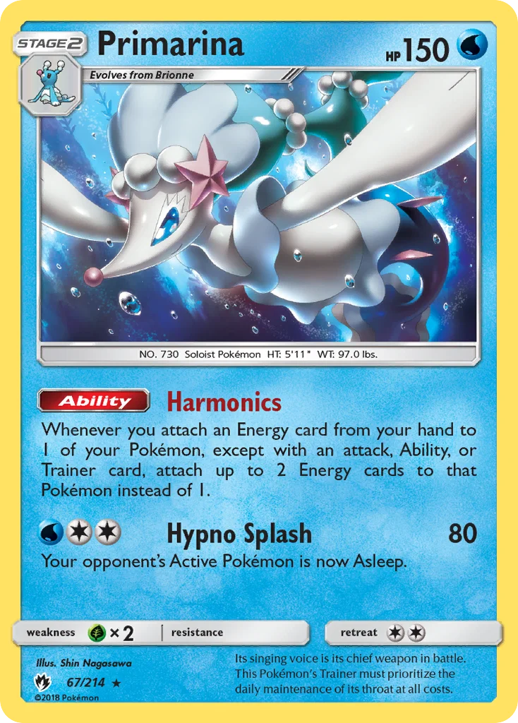 Primarina Pokemon card