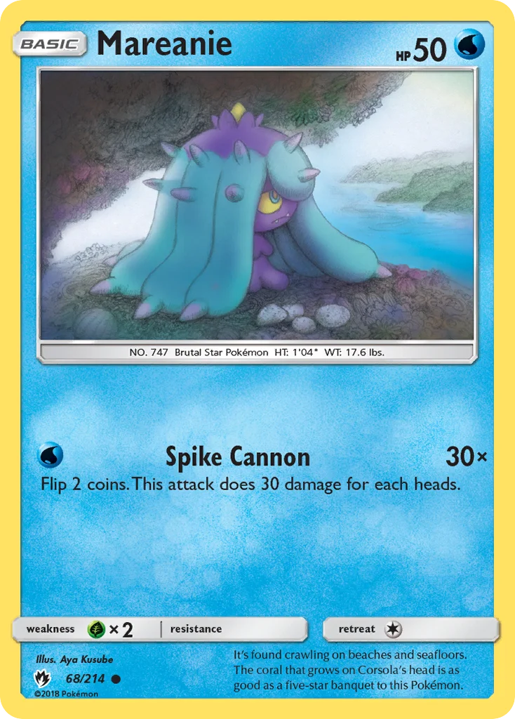 Mareanie Pokemon card