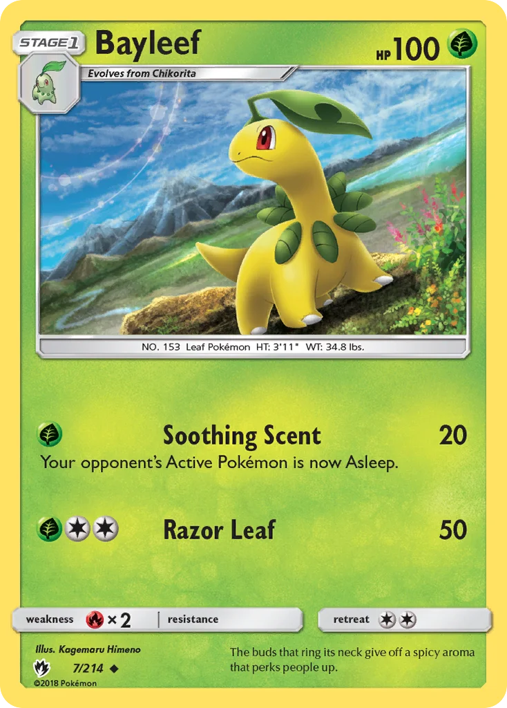 Bayleef Pokemon card