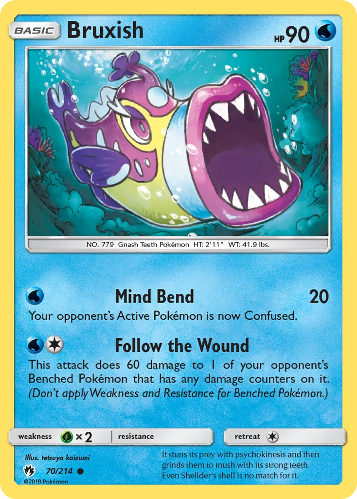 Bruxish Pokemon card