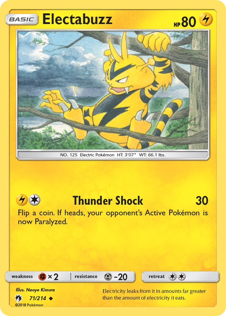 Electabuzz Pokemon card