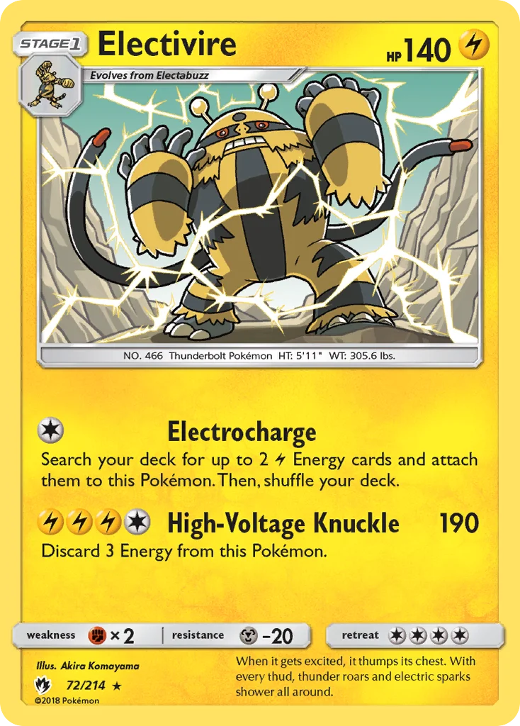 Electivire Pokemon card
