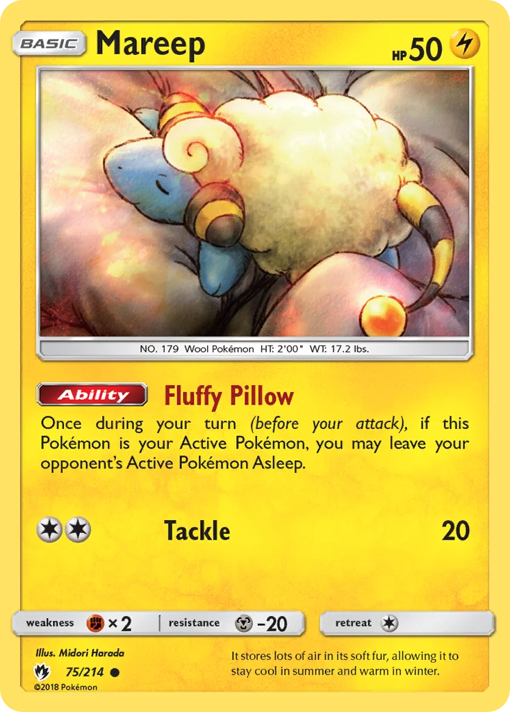Mareep Pokemon card