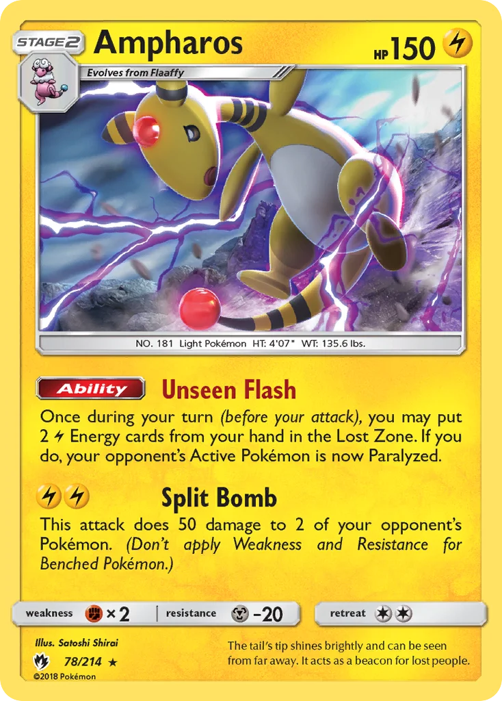 Ampharos Pokemon card