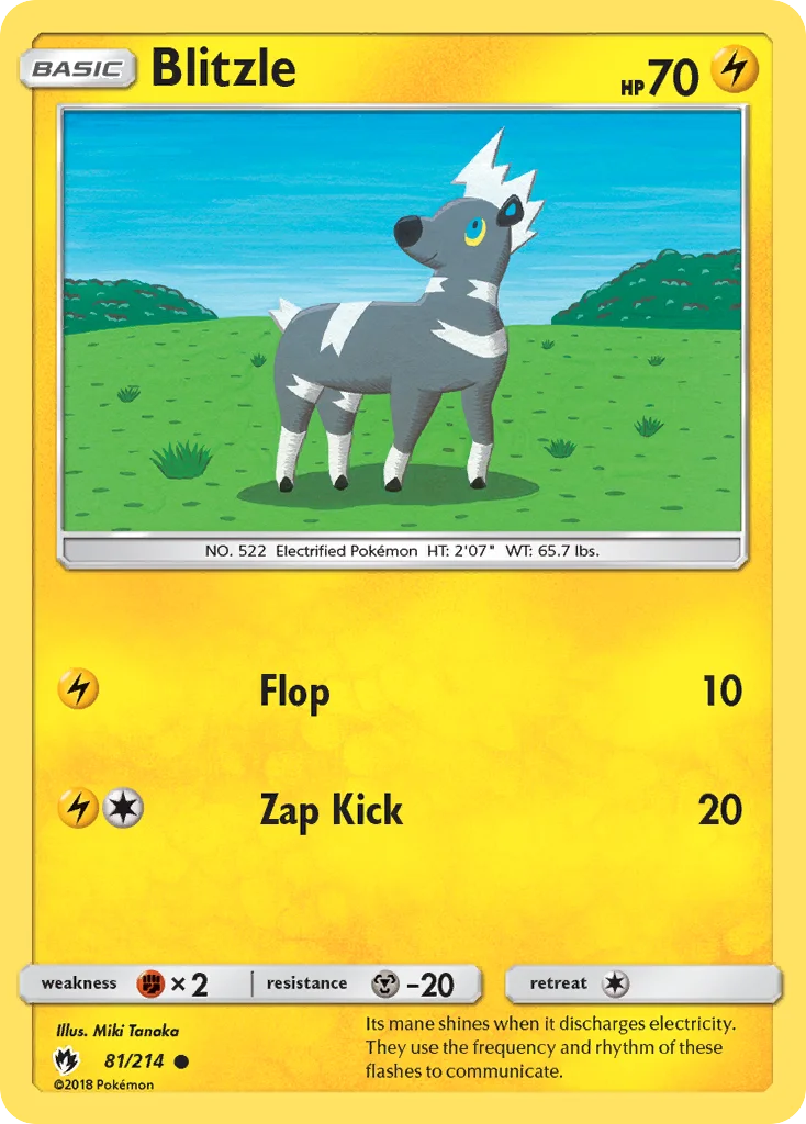 Blitzle Pokemon card