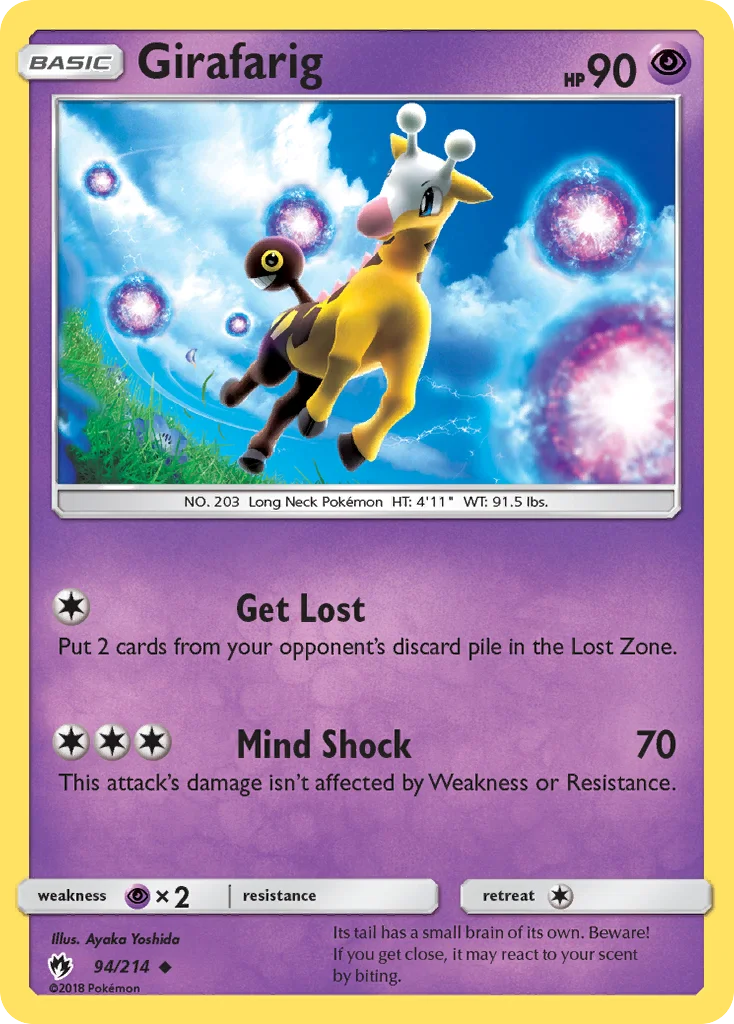 Girafarig Pokemon card