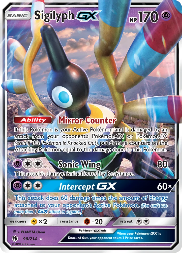 Sigilyph-GX Pokemon card