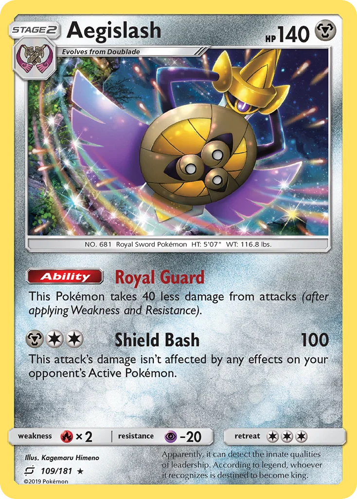 Aegislash Pokemon card