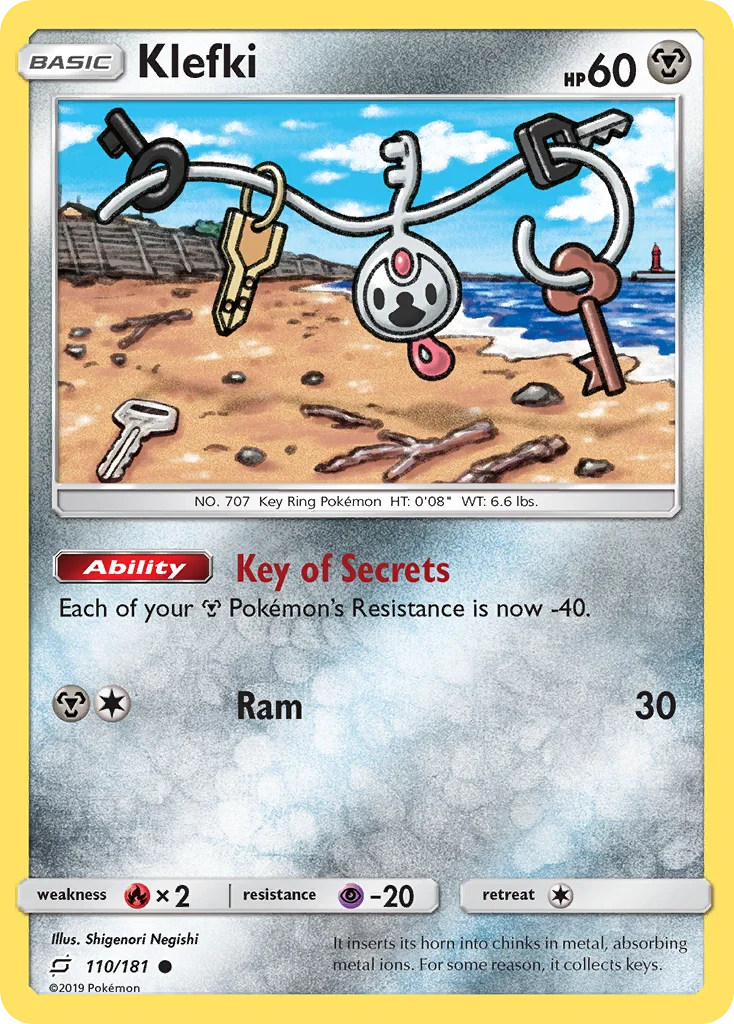 Klefki Pokemon card