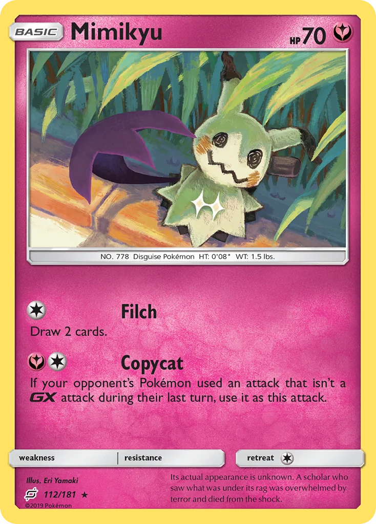Mimikyu Pokemon card