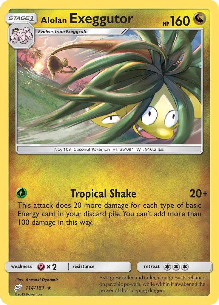 Alolan Exeggutor Pokemon card