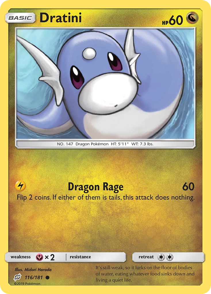 Dratini Pokemon card