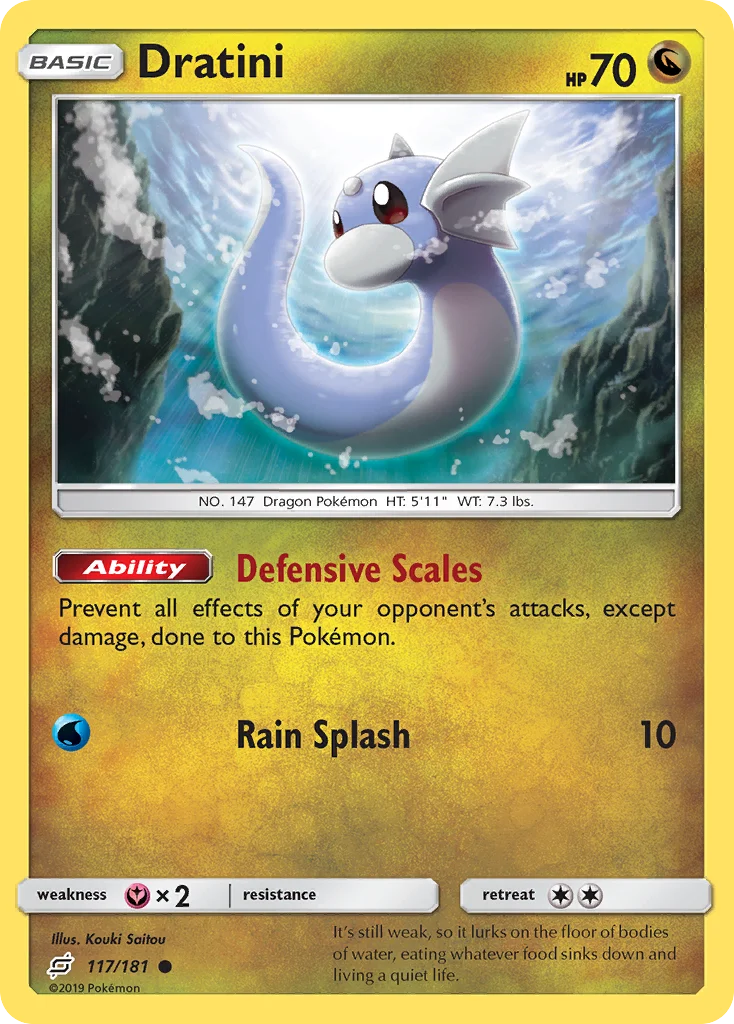 Dratini Pokemon card