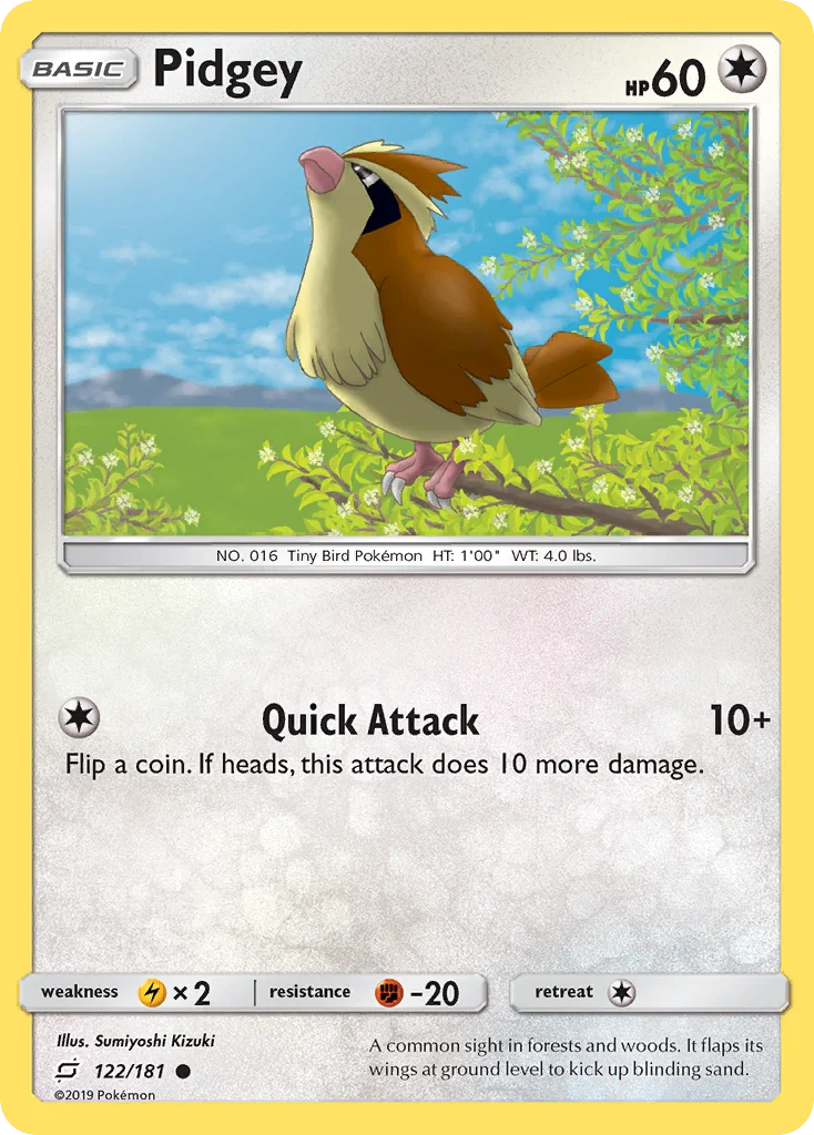 Pidgey Pokemon card