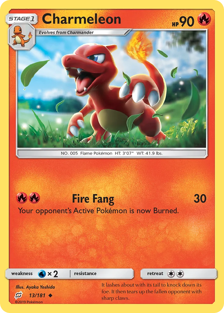 Charmeleon Pokemon card