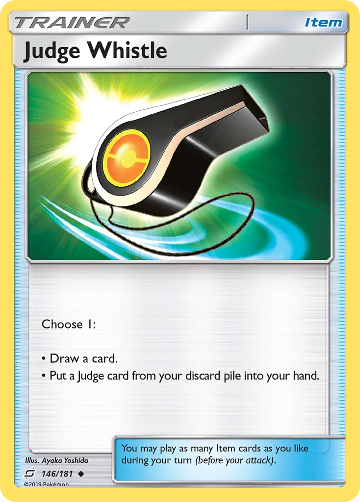 Judge Whistle Pokemon card