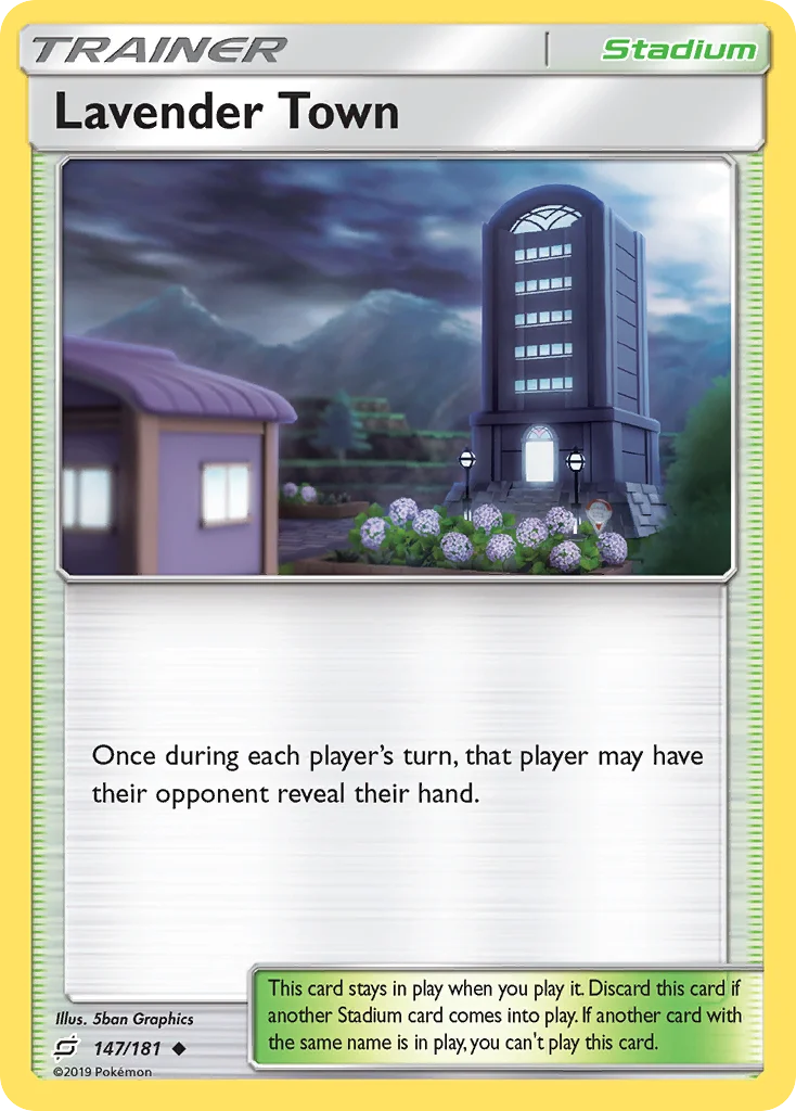 Lavender Town Pokemon card
