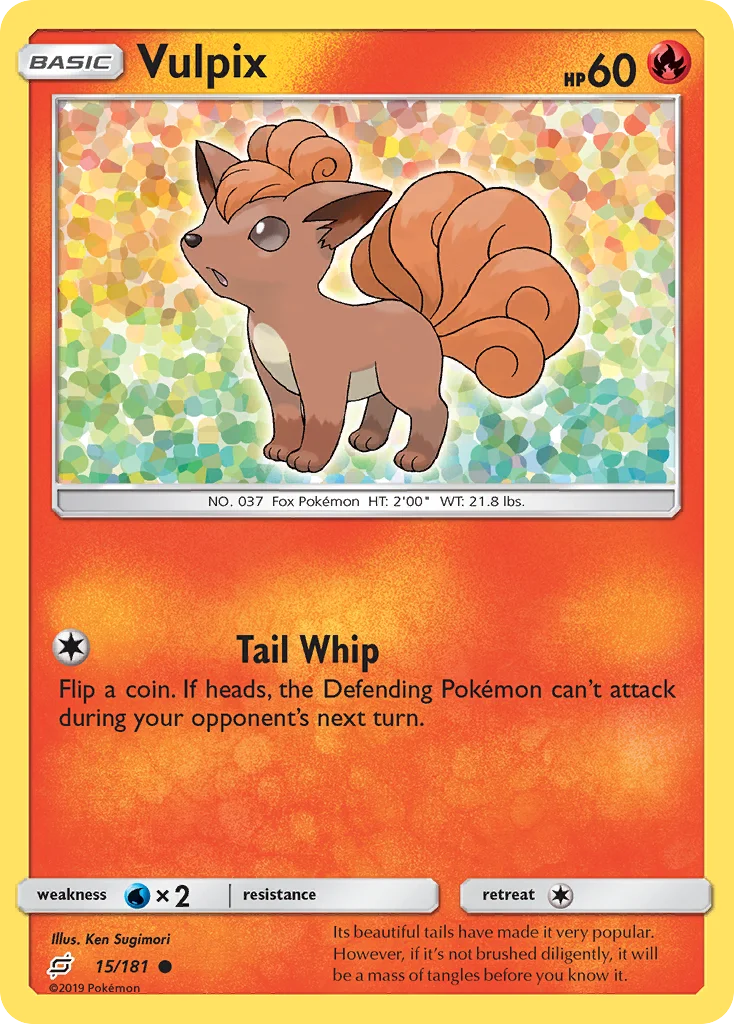 Vulpix Pokemon card
