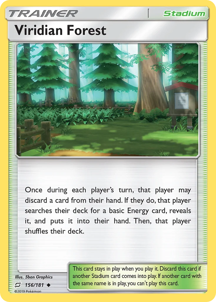 Viridian Forest Pokemon card