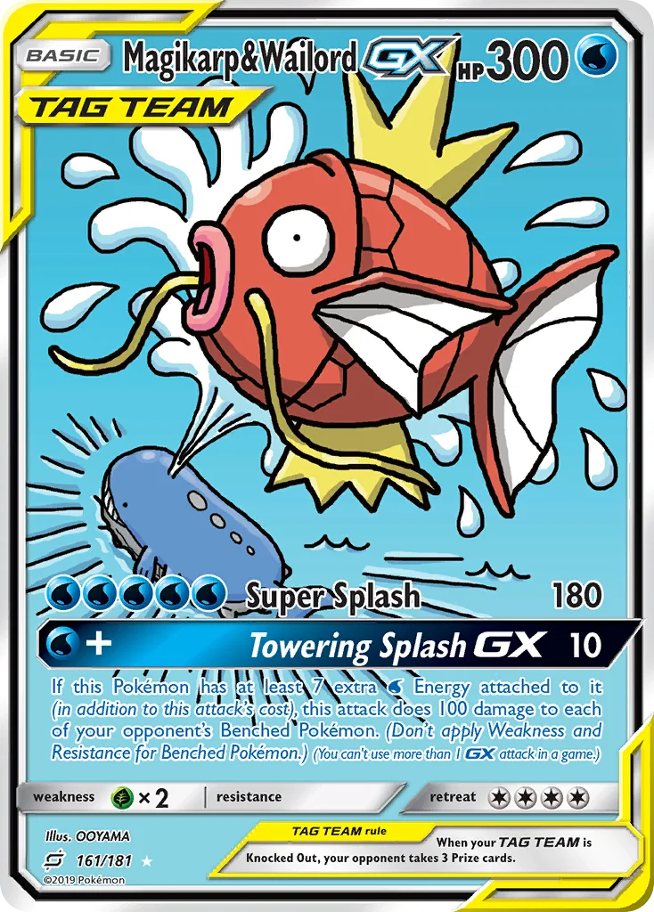 Magikarp & Wailord-GX Pokemon card