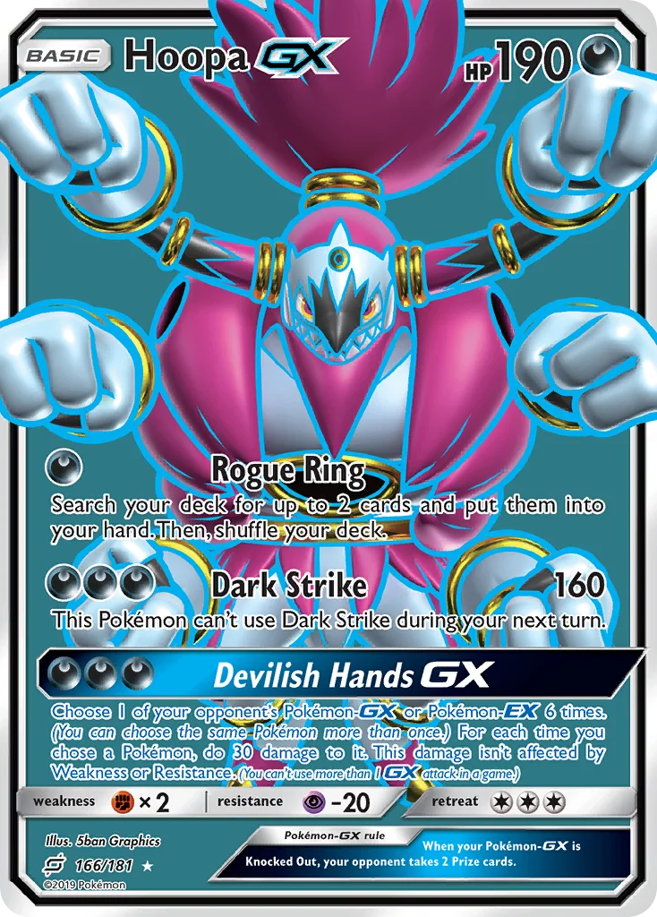 Hoopa-GX Pokemon card