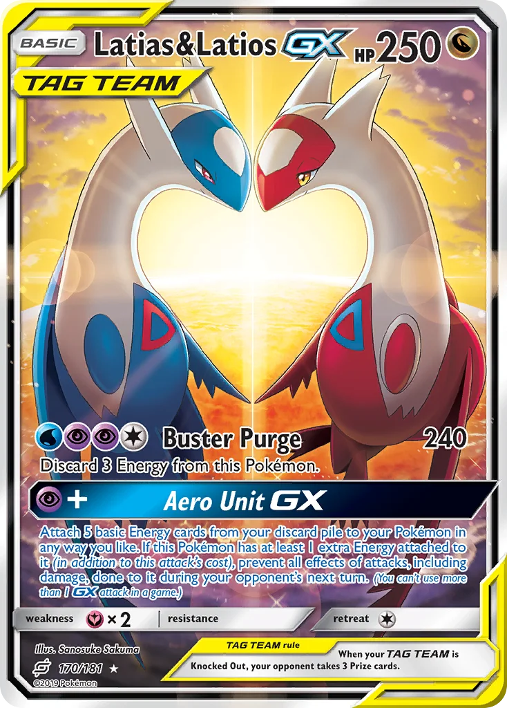 Latias & Latios-GX Pokemon card