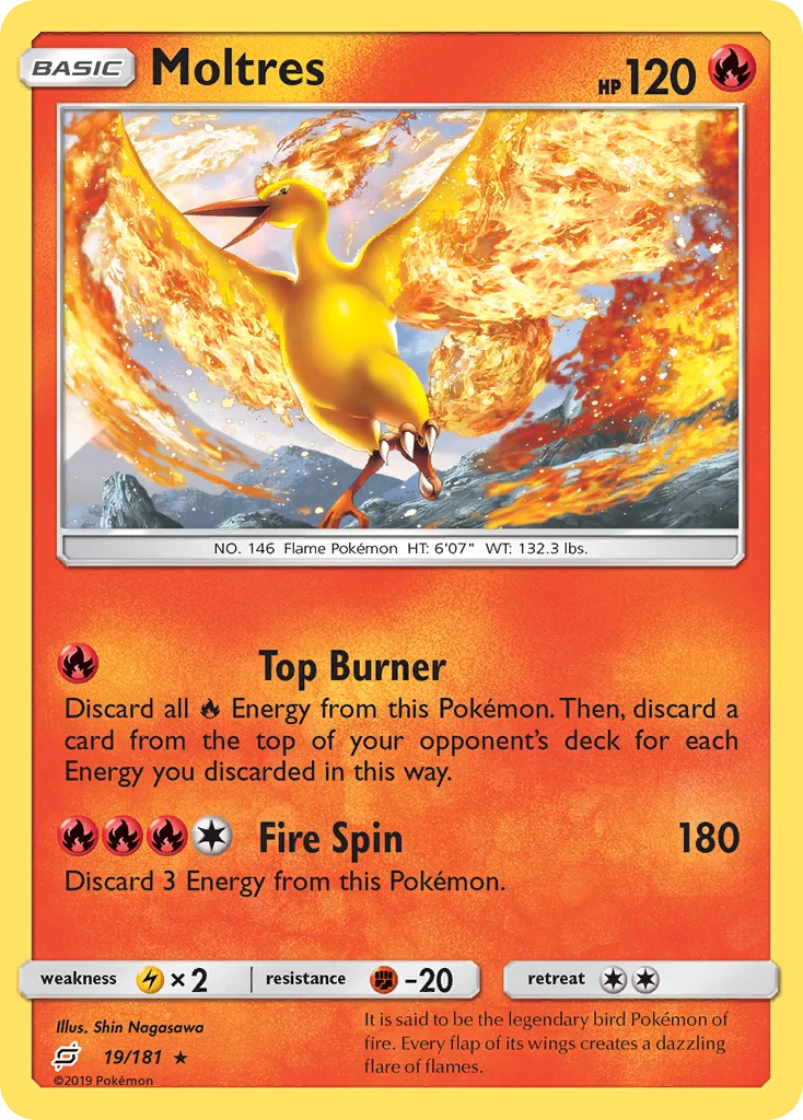 Moltres Pokemon card