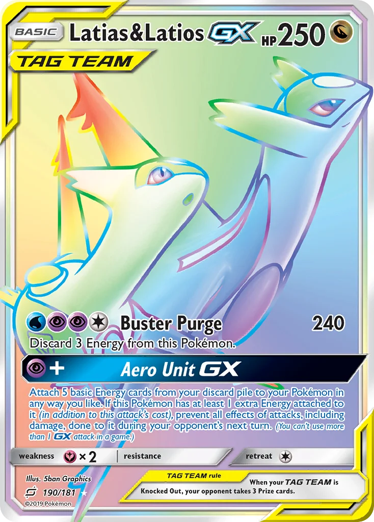 Latias & Latios-GX Pokemon card