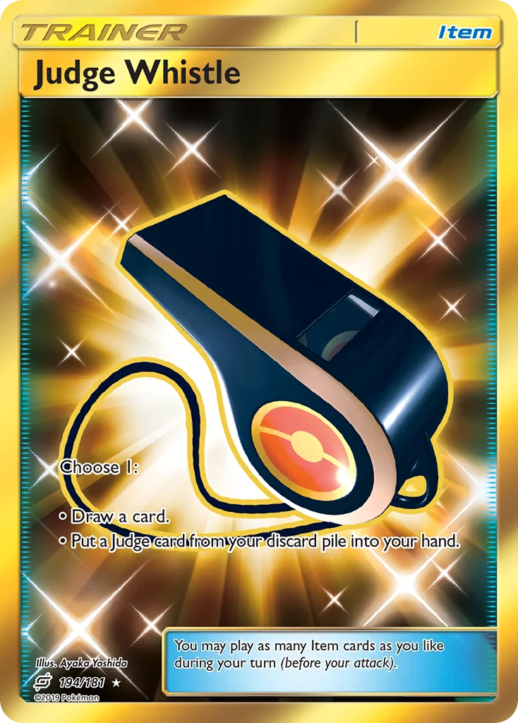 Judge Whistle Pokemon card