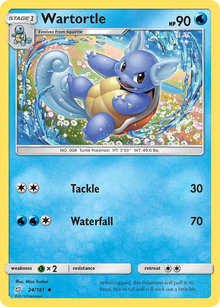 Wartortle Pokemon card