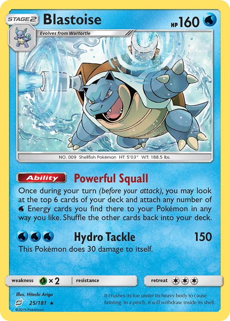 Blastoise Pokemon card