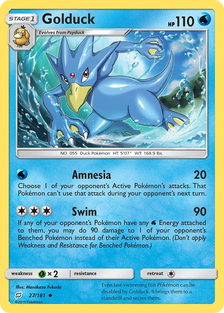 Golduck Pokemon card