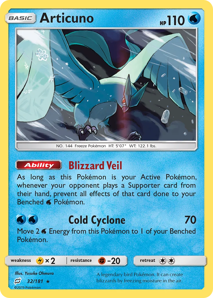 Articuno Pokemon card