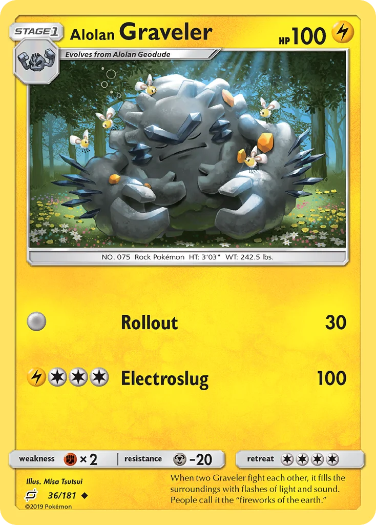 Alolan Graveler Pokemon card