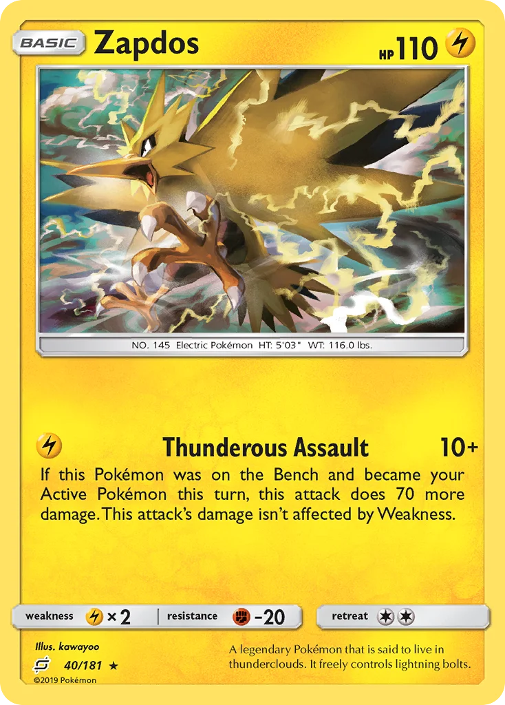 Zapdos Pokemon card