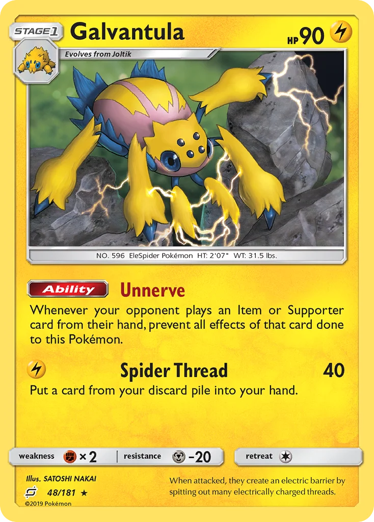 Galvantula Pokemon card