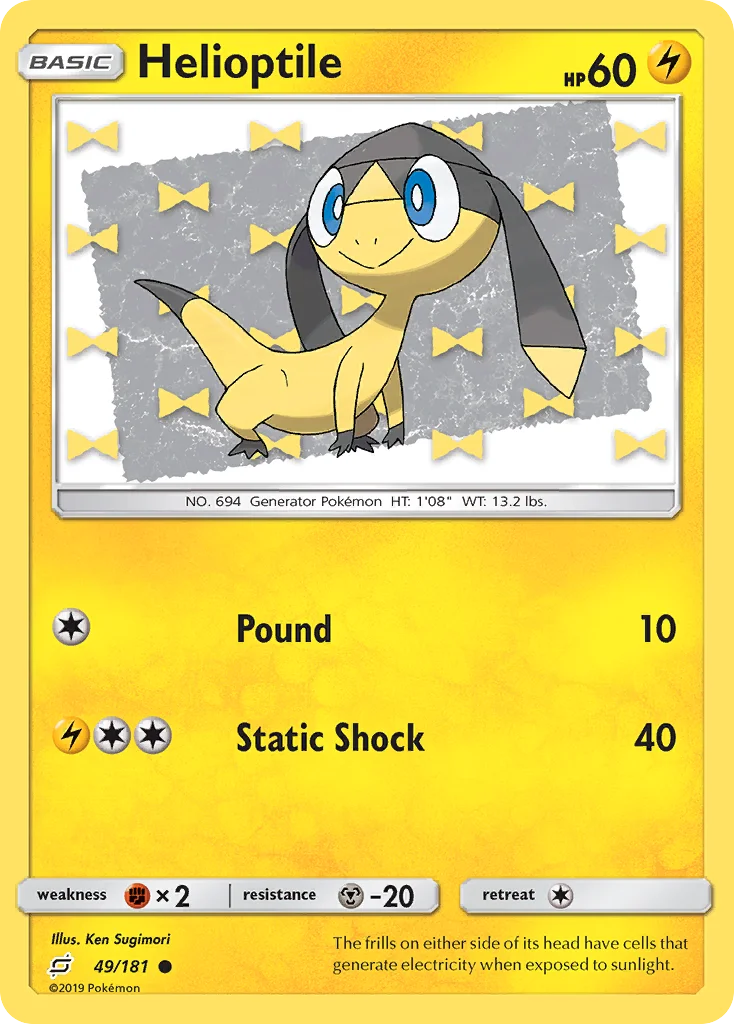 Helioptile Pokemon card