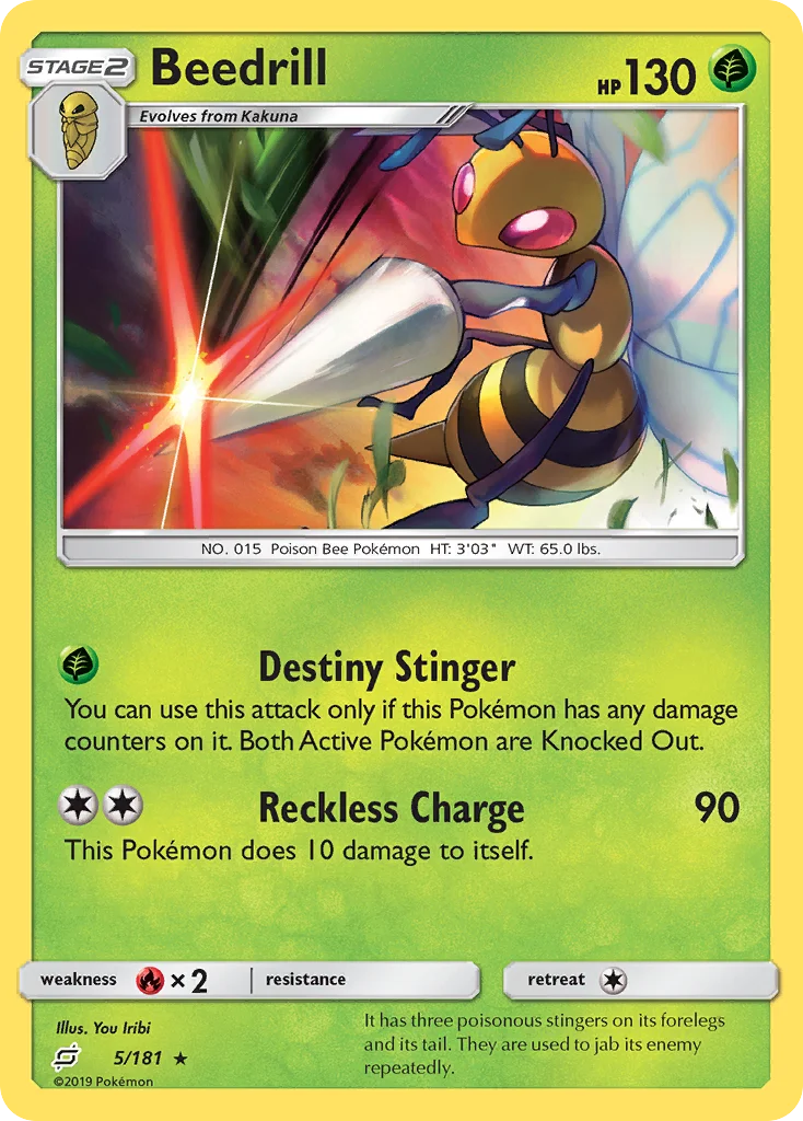 Beedrill Pokemon card