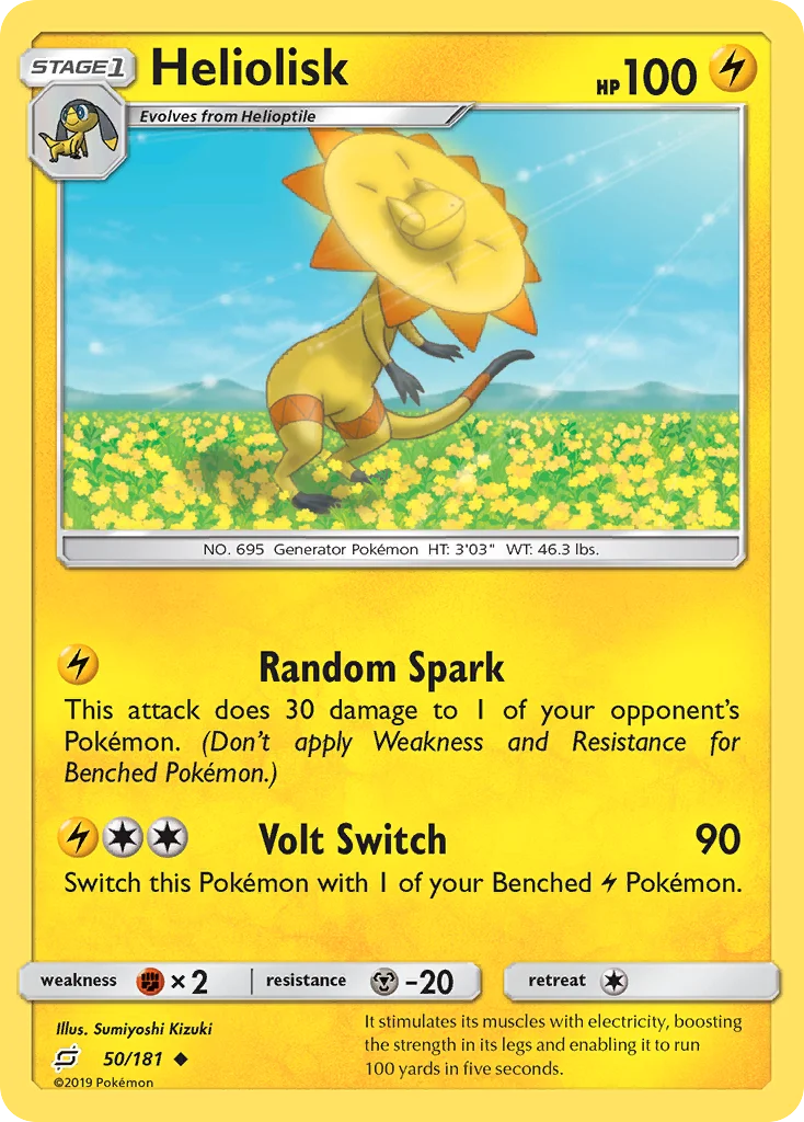 Heliolisk Pokemon card