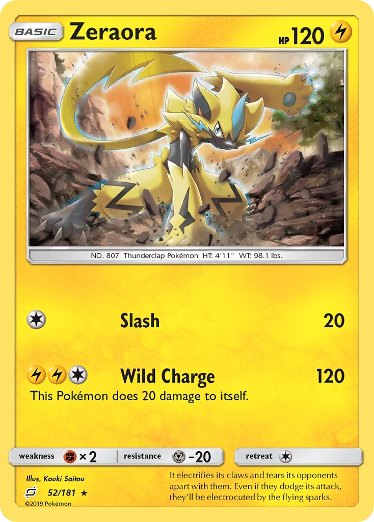 Zeraora Pokemon card
