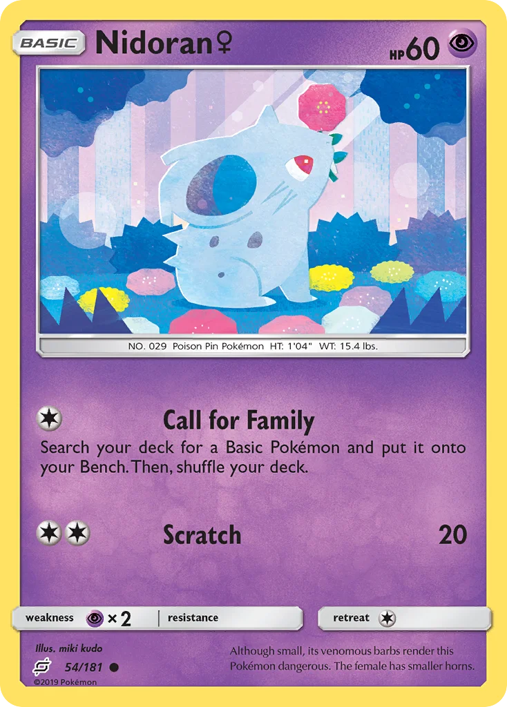 Nidoran ♀ Pokemon card