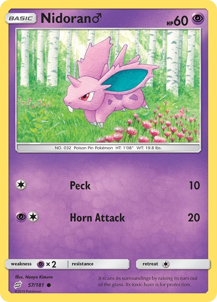 Nidoran ♂ Pokemon card