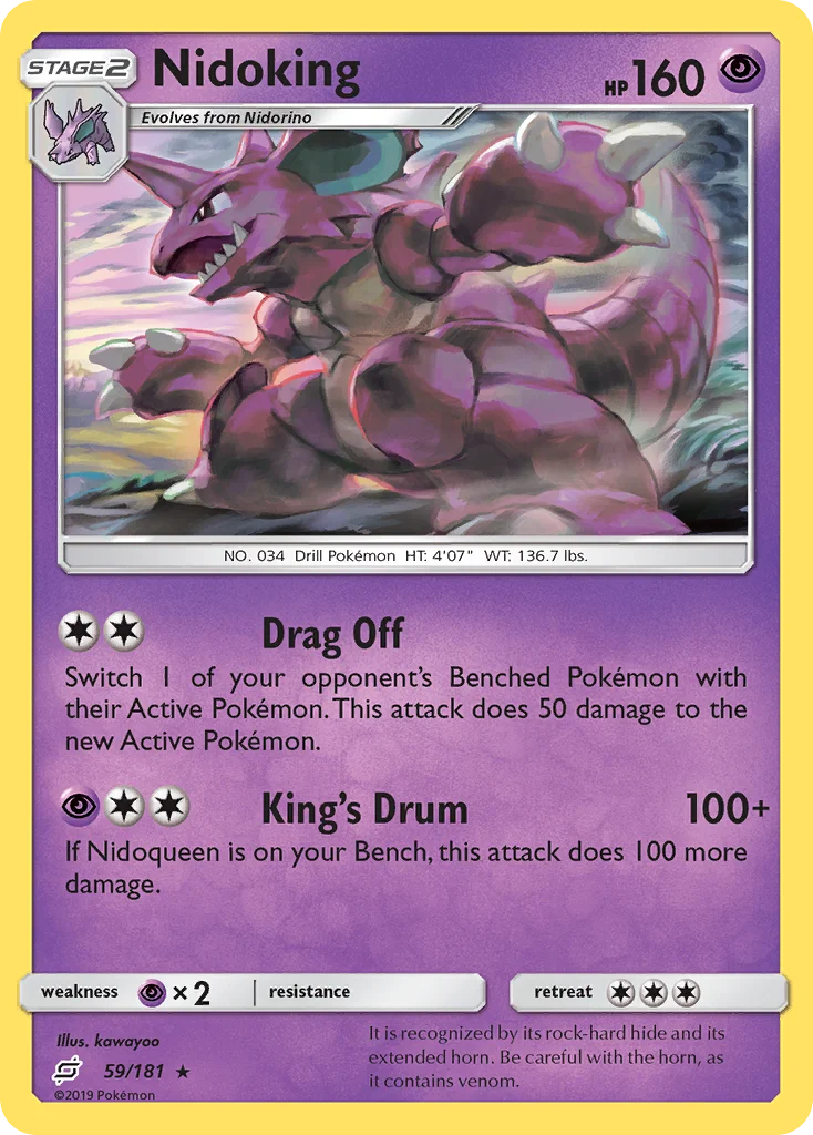 Nidoking Pokemon card