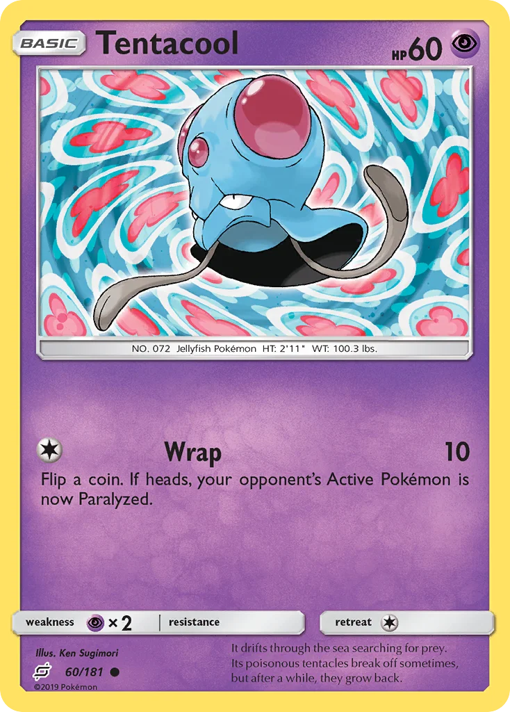 Tentacool Pokemon card