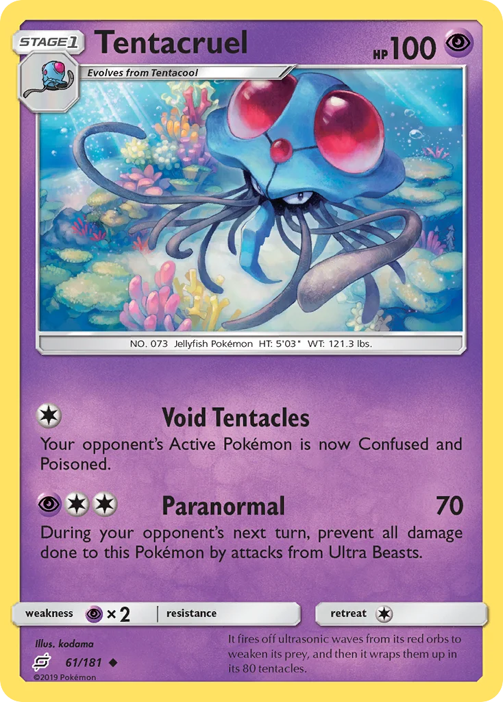 Tentacruel Pokemon card