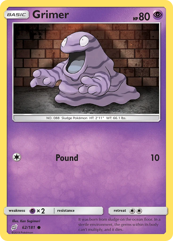 Grimer Pokemon card