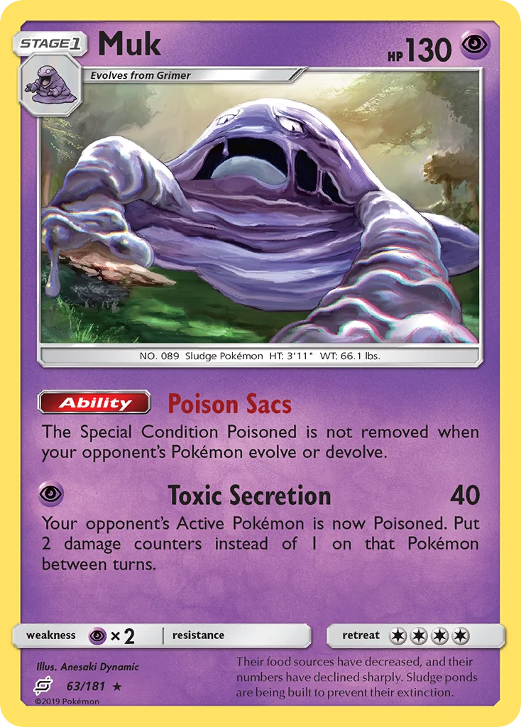 Muk Pokemon card