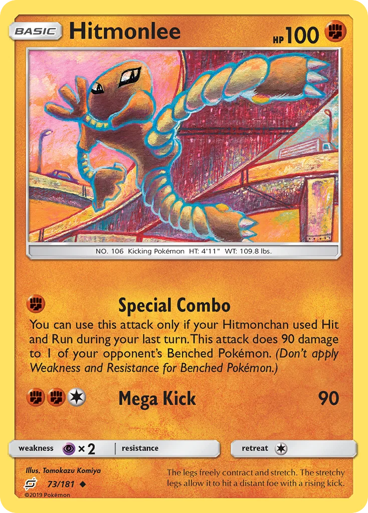 Hitmonlee Pokemon card