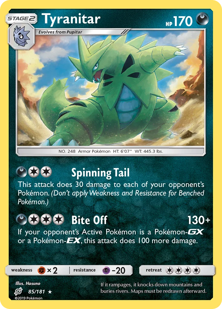 Tyranitar Pokemon card