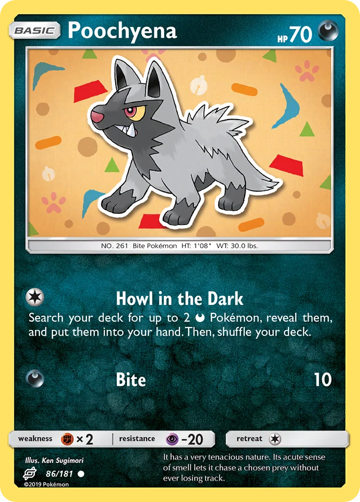 Poochyena Pokemon card